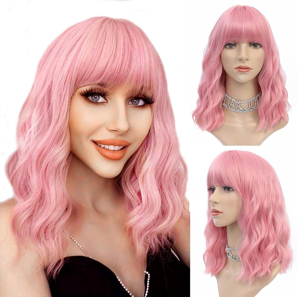pink wig
