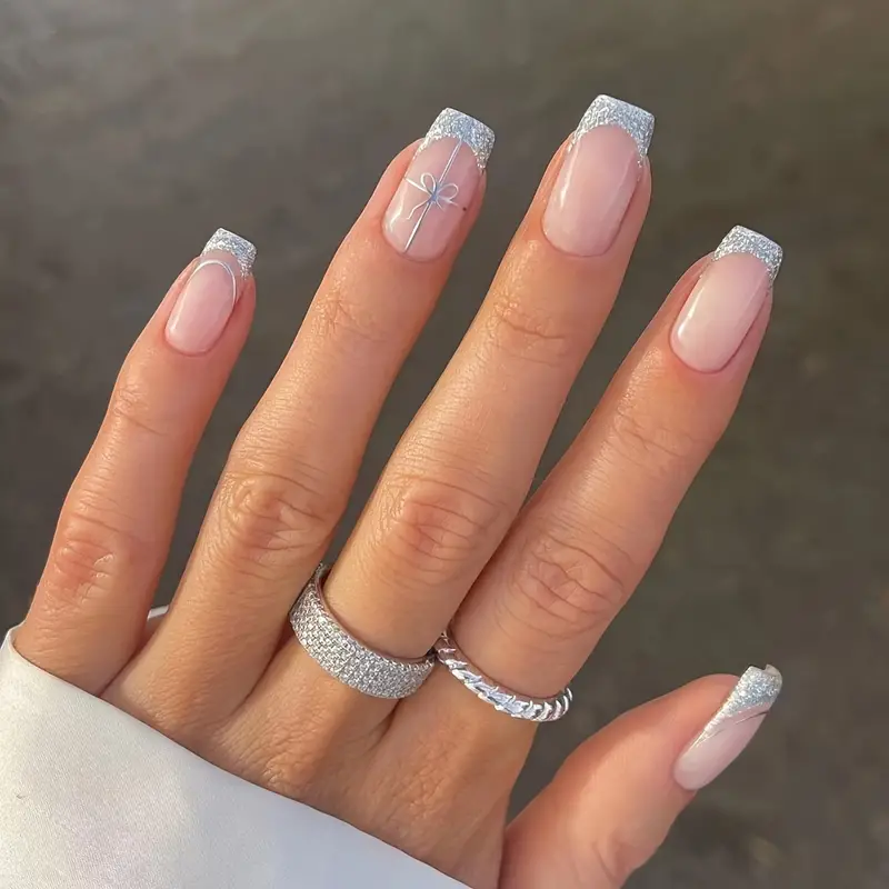 color french tip nails