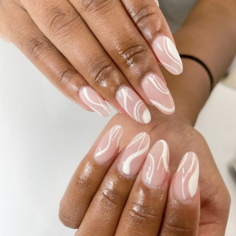 almond shaped nail designs